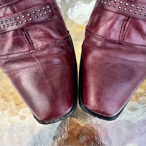 Dorking by Fluchos Merlot Slip On Block Heel Shoes - Picture 4 of 16